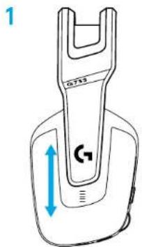 LOGITECH G733 Lightspeed - STORLEKSJUSTERING - 1
