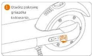 Otwórz pokrywę gniazda tadowania.