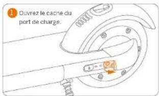 1 Ouvrez le cache du port de charge.