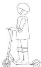 SEGWAY Ninebot eKickScooter ZING E8 - Cuando el patinete comience a navegar, coloque ambos pies en el estribo y mantenga el equilibrio. - 1