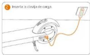 Inserta la clavija de carga.