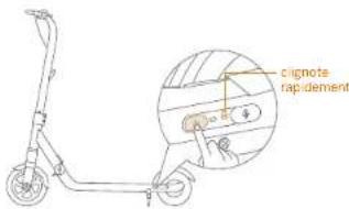 clignote rapidement
