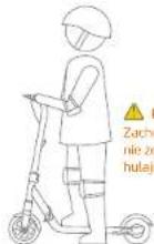SEGWAY Ninebot eKickScooter ZING E8 - OSTRZEŻENIE - 3