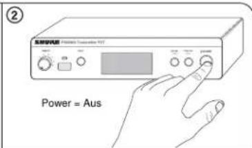 SHURE P3R - Scannen nach dem besten freien Kanal - 2