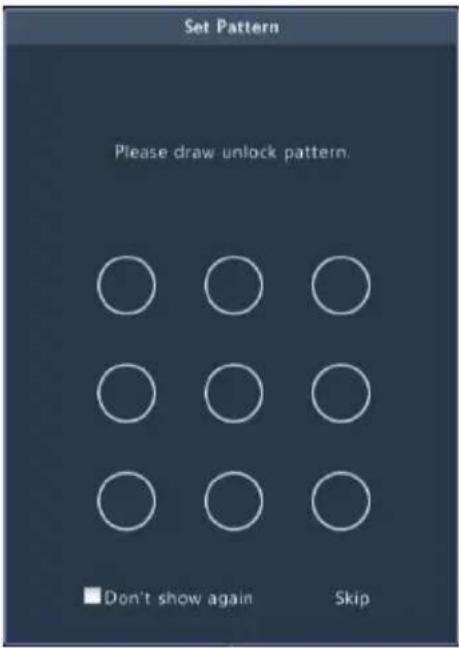 Set Pattern Please draw unlock pattern. Don't show again Skip