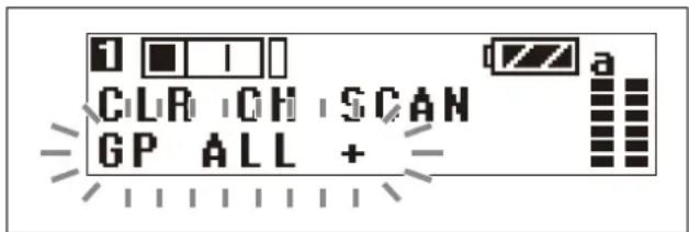 1 1 CLR CH SCAN GP ALL +