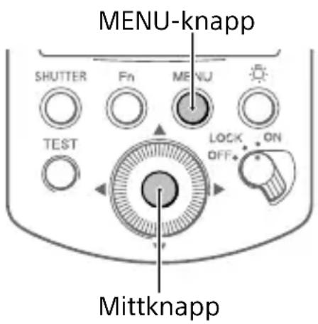 SONY FA-WRC1M - Hur man använder MENU-punkterna - 1