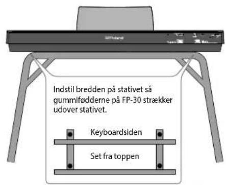 ROLAND FP-30 - Placere FP-30 på et stativ - 2