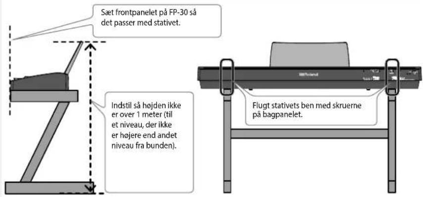 ROLAND FP-30 - Placere FP-30 på et stativ - 1