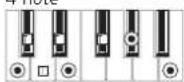 KORG XE20 - List of chords recognized - 33