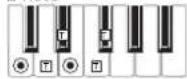KORG XE20 - List of chords recognized - 2