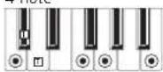 KORG XE20 - List of chords recognized - 19