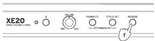 XE20 SIGNAL INTENSIVE VASO VOLUME Piano1/2 STYLE SET REVERB 1