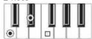 KORG XE20 - List of chords recognized - 21