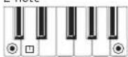KORG XE20 - List of chords recognized - 7