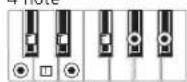 KORG XE20 - List of chords recognized - 32