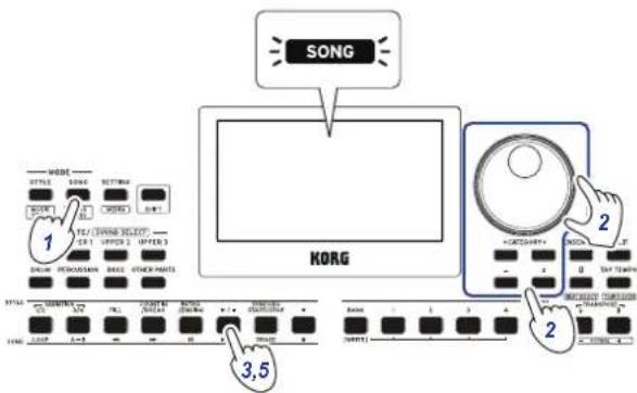 SONG 1 2 3,5 KORG