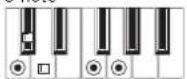 KORG XE20 - List of chords recognized - 8
