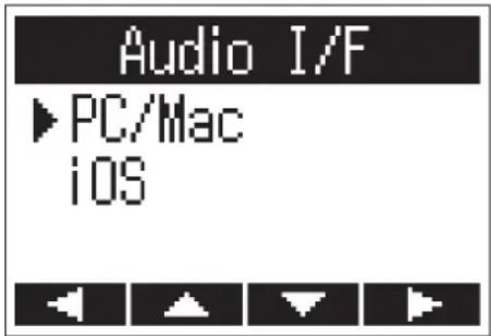 Audio I/F ►PC/Mac iOS