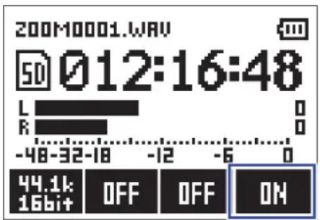200M0001.WAV 50 012:16:48 L R -48-32-18 -12 -6 0 44.1k 16bit+ OFF OFF ON