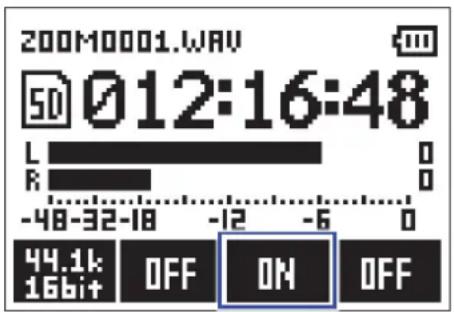 200M0001.WAV 50 012:16:48 L R -48-32-18 -12 -6 0 44.1k 16bit+ OFF ON OFF