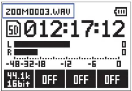 200M0003.WAV 50 012:17:12 L R -48-32-18 -12 -6 0 44.1k 16bit+ OFF OFF OFF