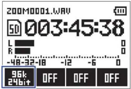 200M0001.WAV 50 003:45:38 L R -48-32-18 -12 -6 0 96k 24bit OFF OFF OFF