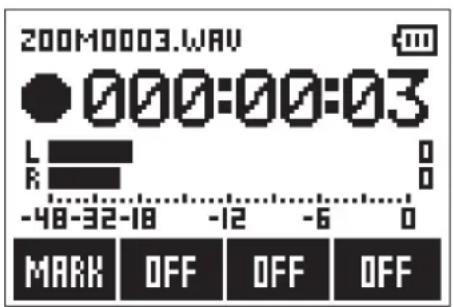 200M0003.WAV 000:00:03 L R -48-32-18 -12 -6 0 MARK OFF OFF OFF