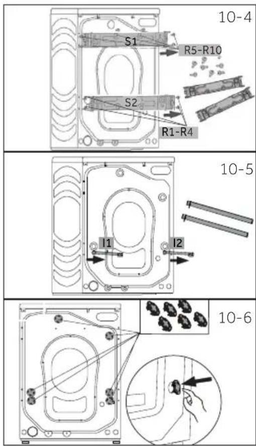 10-4 S1 R5-R10 S2 R1-R4 10-5 I1 I2 10-6