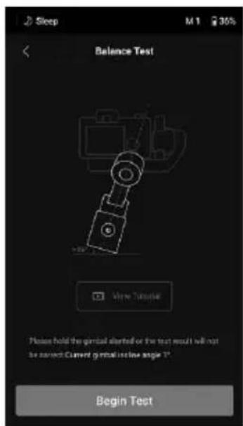 Sleep M 1 30% Balance Test View Toggle Please hold the virtual alerted or the text would will not be correct Current virtual active angle 7°. Begin Test