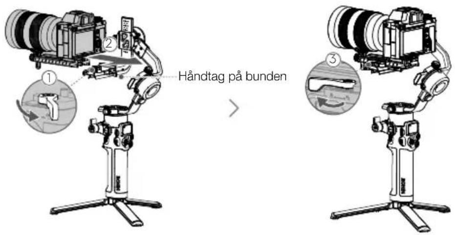 Håndtag på bunden ① ② ③