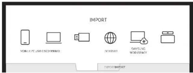 IMPORT MOBILE PC USB CISCD WHEFX INTERNET SAMSUNG WORKSPACE EXPORTIMPORT