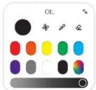 SAMSUNG Flip WM55R - Changing the brush mode and color - 2