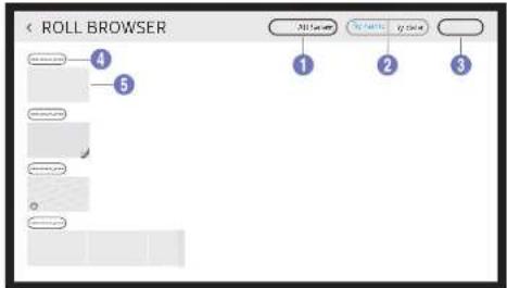 ROLL BROWSER 4 5 1 2 3