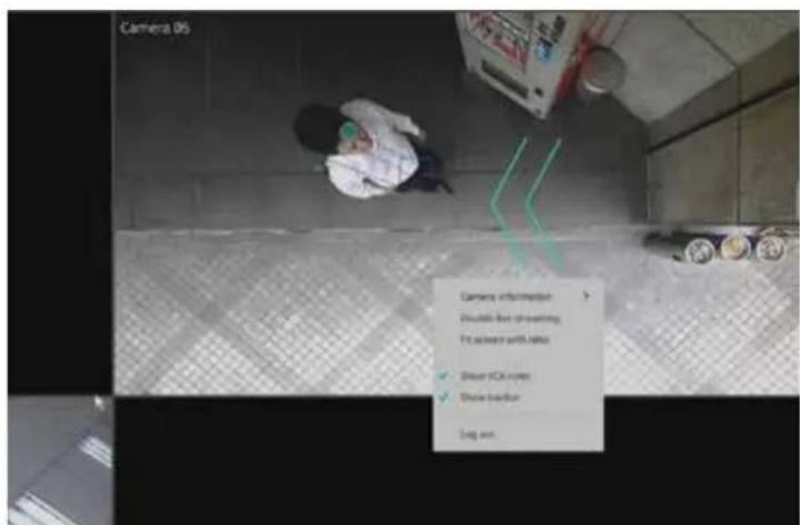Camera 05 Camera information Disable live streaming Fit inside with HNA ✓ Drive HCA rules ✓ Drive buffer Snap off