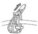 MITSUBISHI CP-D90DW - SECURING THE POWER CORD AND USB CABLE - 5