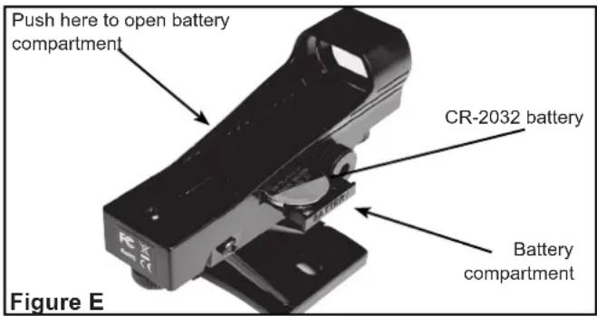 MEADE S102 - CHANGING THE VIEWFINDER BATTERY - 1