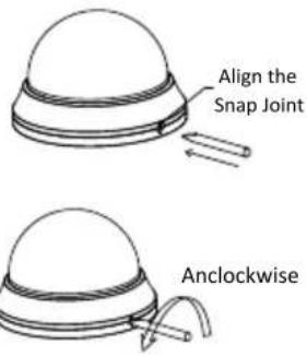 Align the Snap Joint Anclockwise