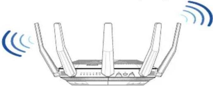 ASUS RT-AX89X - Reitittimen sijoittaminen - 1