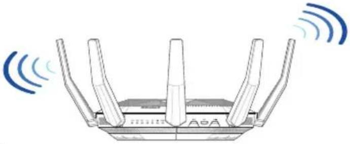 ASUS RT-AX89X - Colocação do router - 1