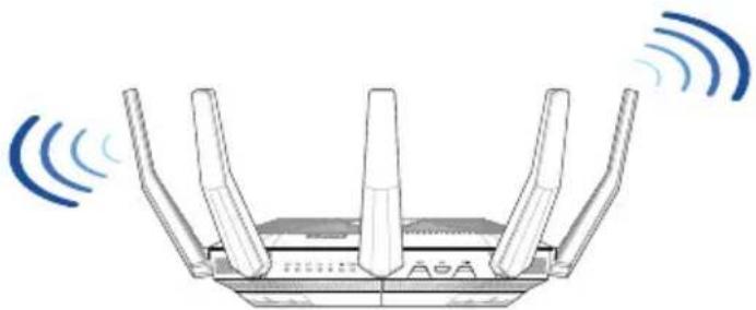 ASUS RT-AX89X - Pozitionarea ruterului - 1