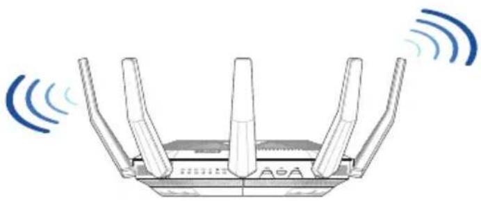 ASUS RT-AX89X - Yönlendiricinizi yerleştirme - 1