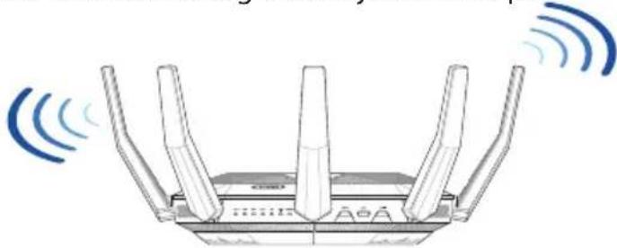 ASUS RT-AX89X - Placering af din router - 1