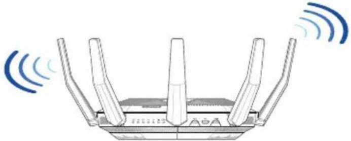 ASUS RT-AX89X - Umístění směrovače - 1