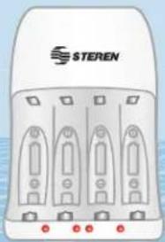 Steren CRG-100 - Cargador rápido de baterías AA y AAA - 1