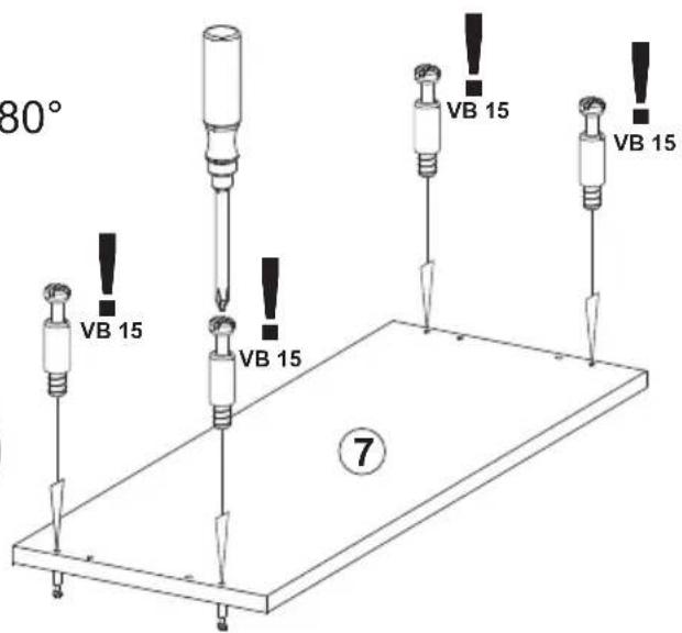 80° VB 15 VB 15 VB 15 VB 15 7