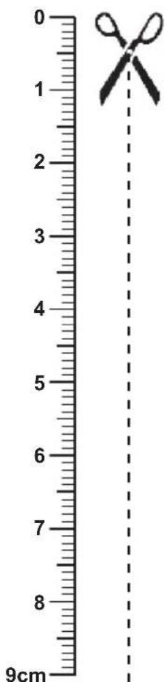 0 1 2 3 4 5 6 7 8 9cm
