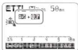 ETTL 50ms E12 + 0.77 0.5 1 2 4 1Bm 30V/CPM 22 FE9 SVNO
