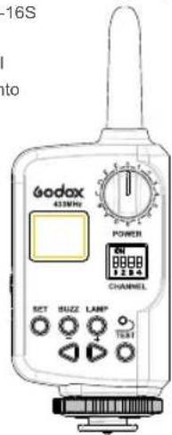 16S to Godax 620MHz POWER ON CHANNEL SET 1000 1234 1000 LAMP TEST