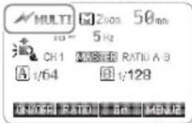 MULTI 50 MHz 5Hz CH1 M3STER RATIO A/B 1/64 1:128 DINJER RATIO 50 MBNIE